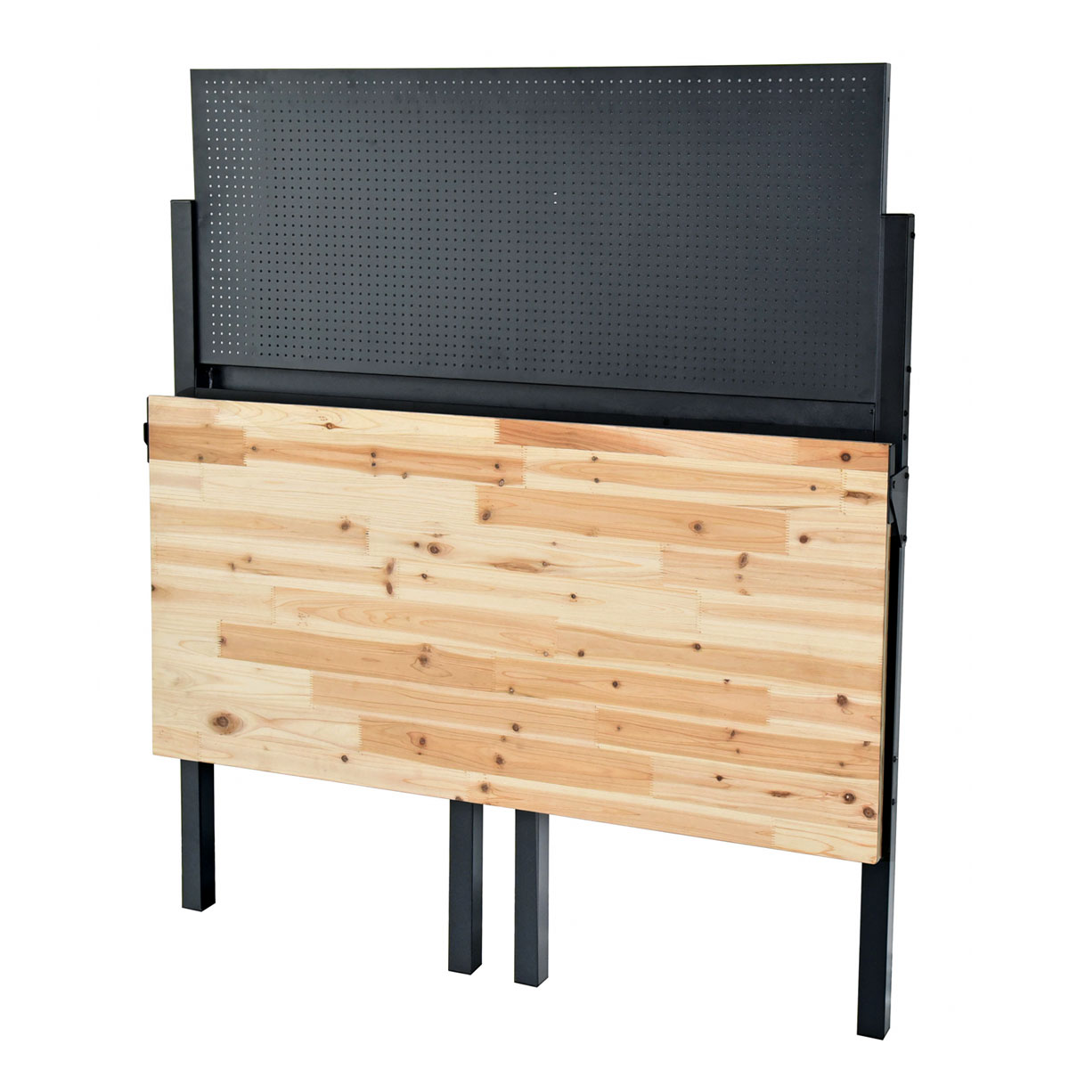 Burgmann Werkbank klappbar 121,5 x 64,5 x 142 cm schwarz Bild 2