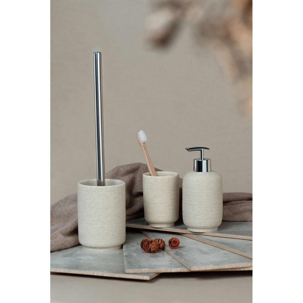 Wenko Seifenspender Goa Neo beige Bild 6