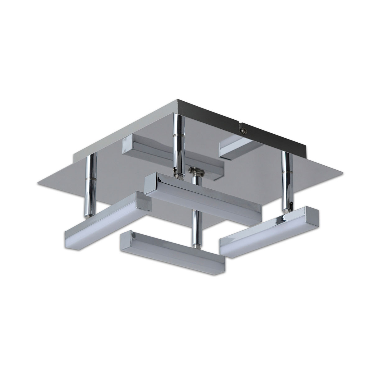 Naeve LED DL Turin Metall/KS chromeLxBxH: 25x25x11cm dimmbar Bild 3