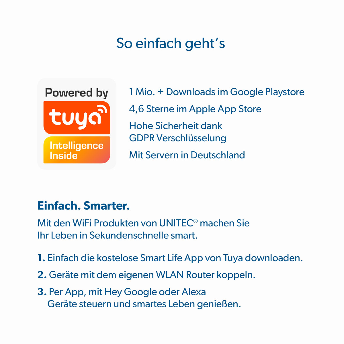 Unitec WIFI LED-Leuchtmittel Smart E14 3,5W RGB CCT dimmmbar Bild 12