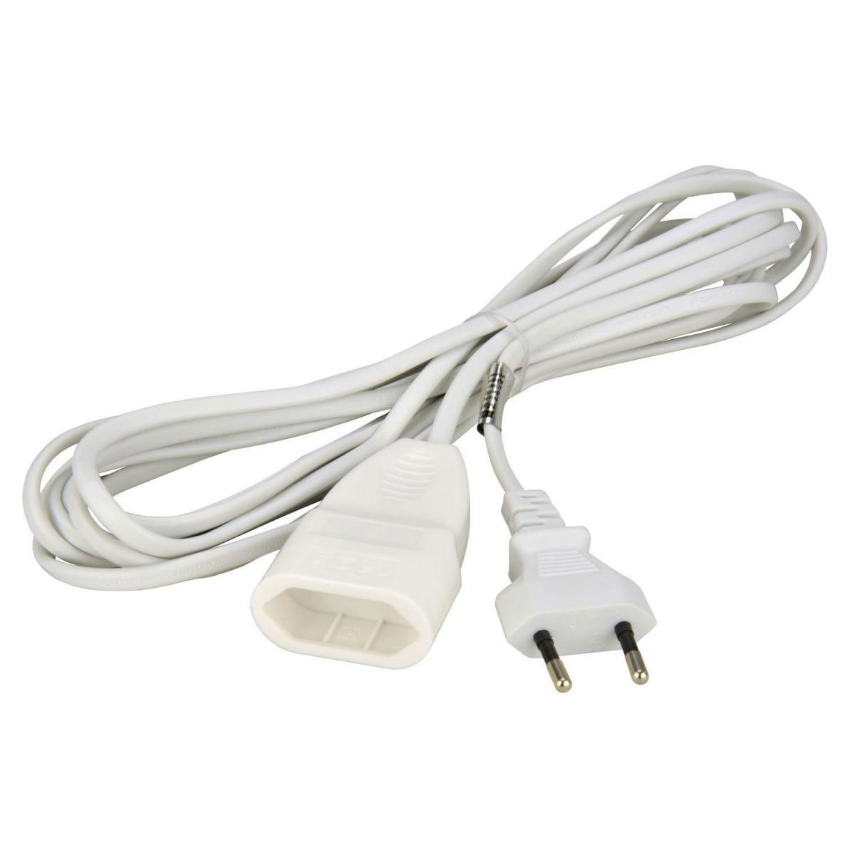 Euro-Verlängerung 5 m weiß