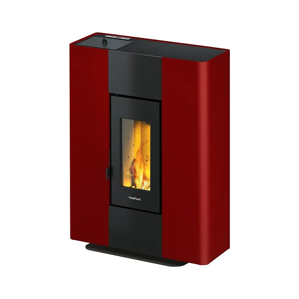 FreePoint Pelletofen Roxy Stand 2,7-7kW, Bordeaux