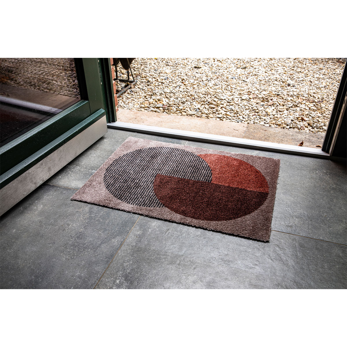 Schöner Wohnen  Schmutzfangmatte Manhattan 67x100 cm Semi-Circle beige-terracotta Bild 5