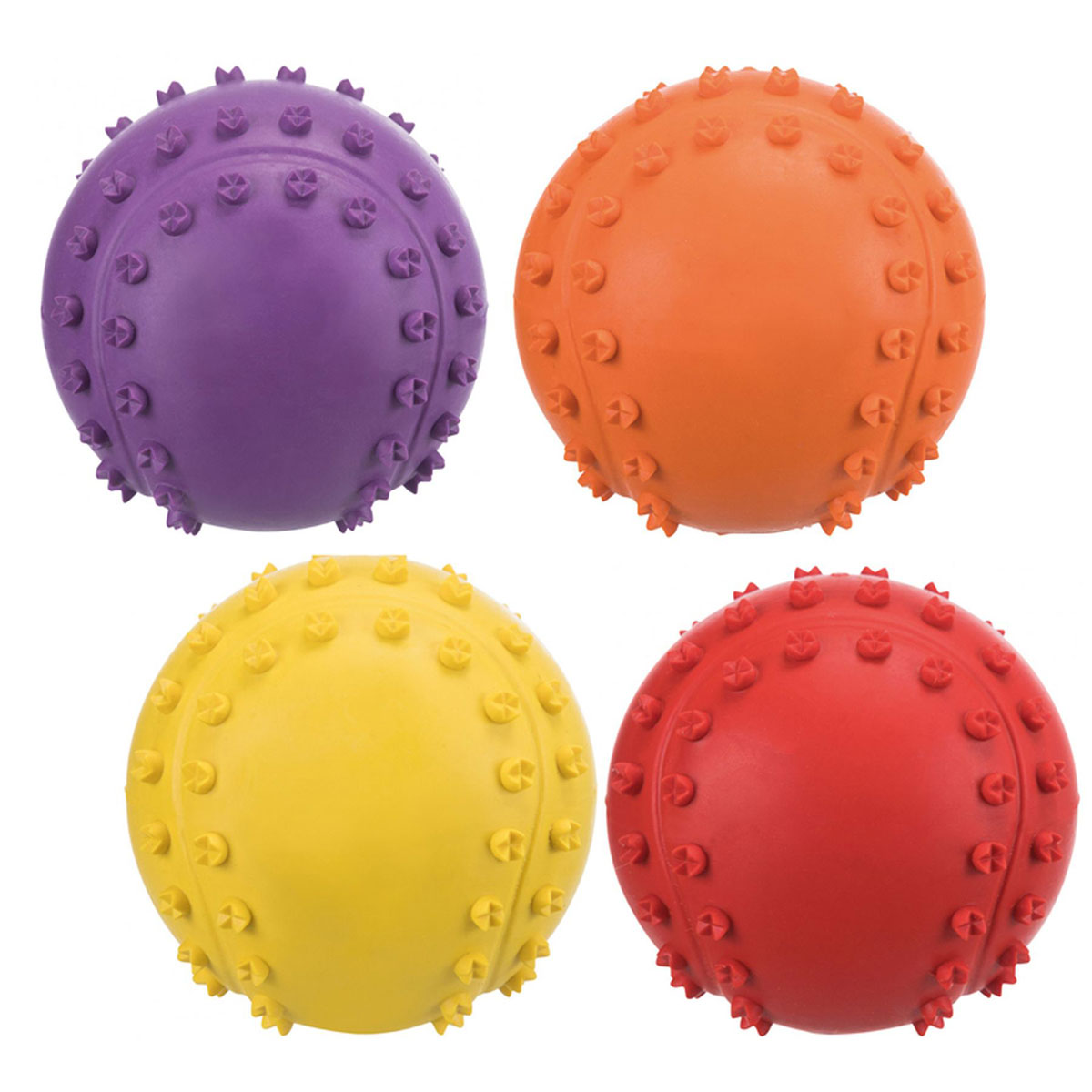 Trixie  Dog Naturgummi Spielball mit Noppen ø6 cm