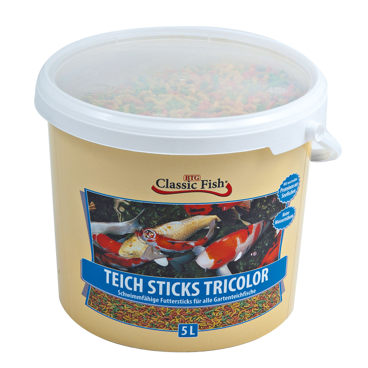 Classic Fish Teich Sticks TriColor Eimer 5l