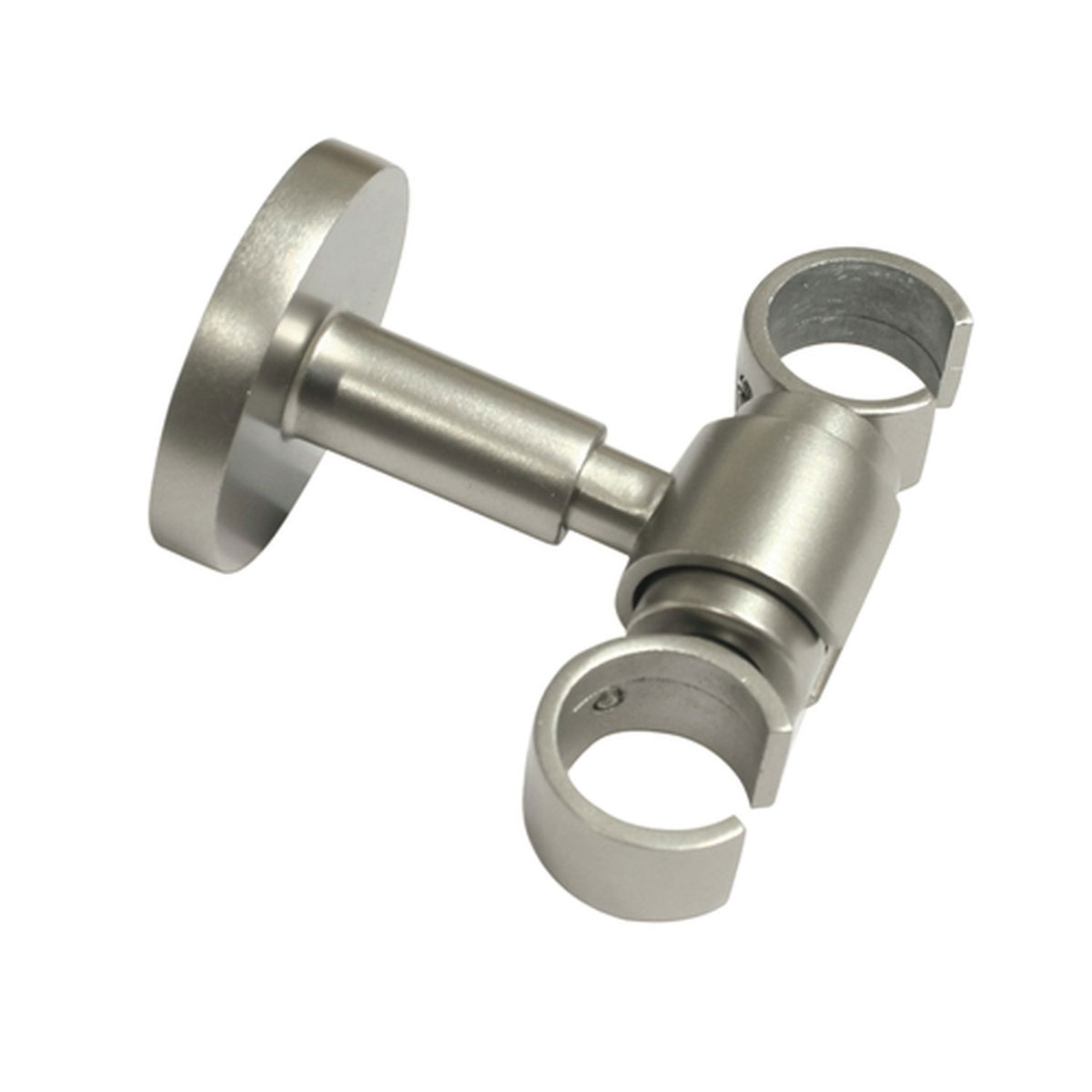 Gardinia Deckenträger 1-Lauf oder 2-Lauf für Durchmesser 20 mm silber-satin 5 Bild 1