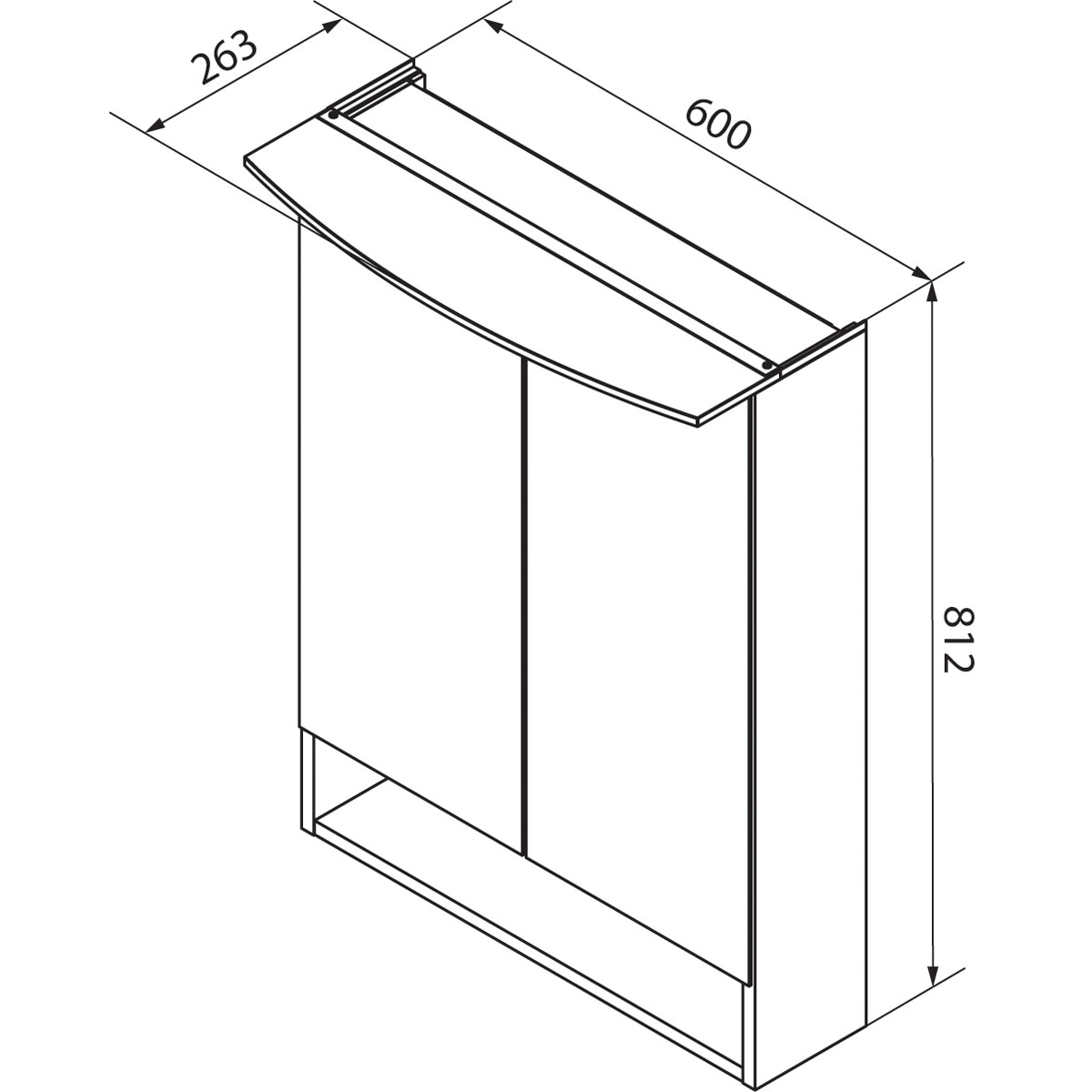 Fackelmann  Spiegelschrank B.Style 600 x 812 x 153 mm Nature Oak LED Bild 9