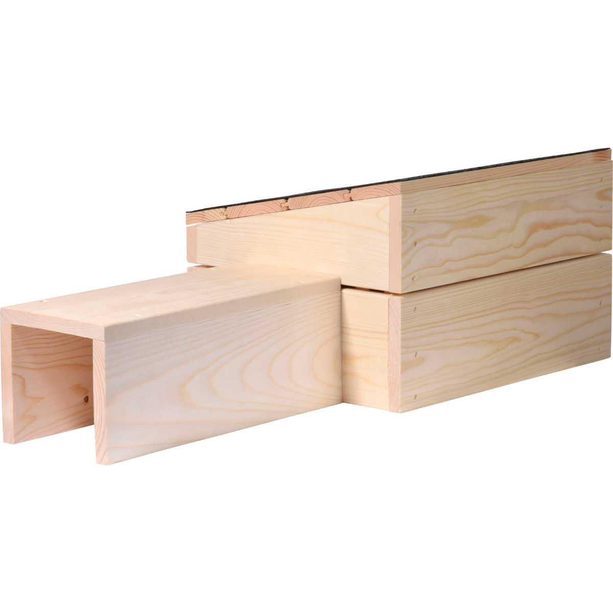 dobar Igelhaus-Bausatz 74,5 x 29 x 24 cm natur/schwarz