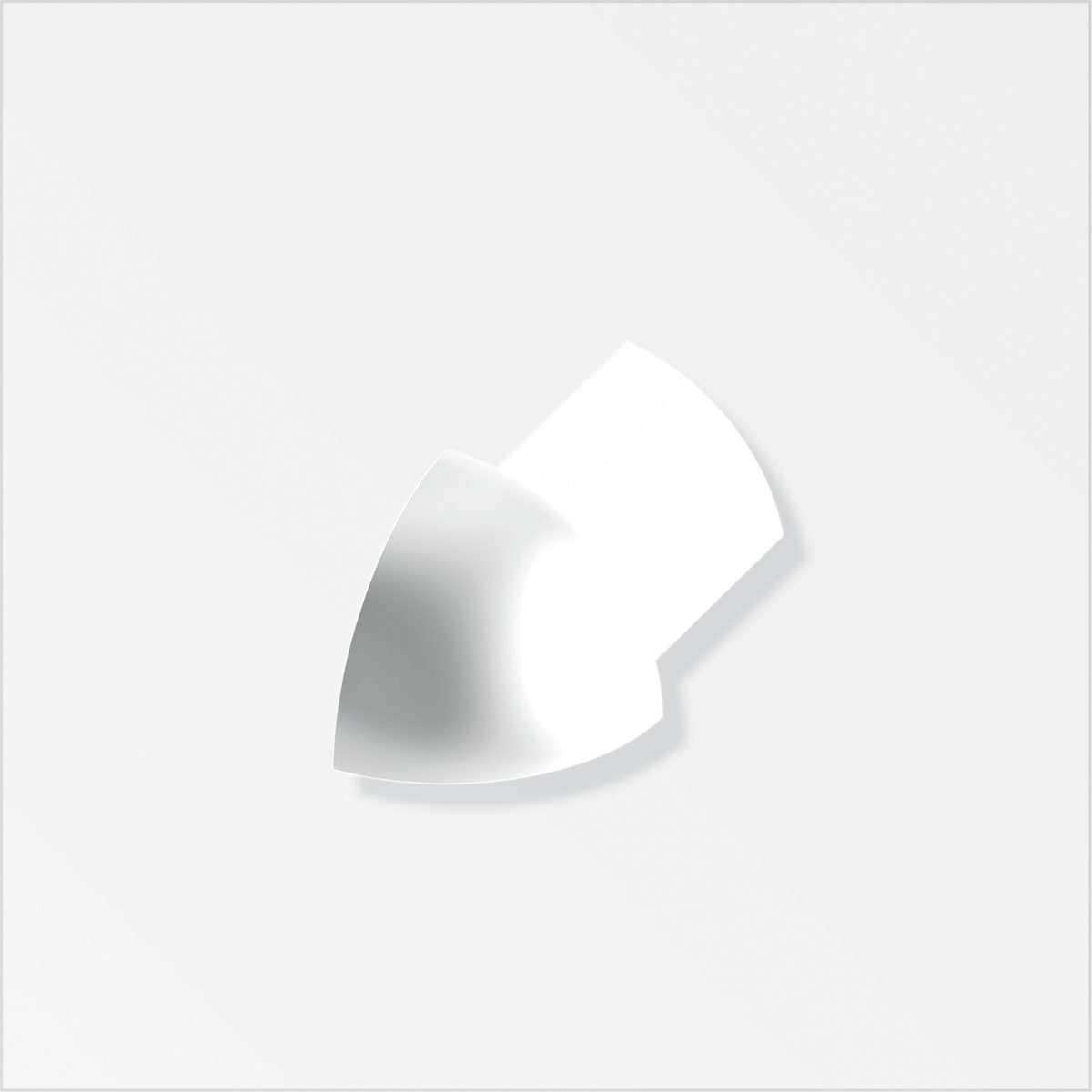 Fundamo Viertelkreis-Außeneck 8 mm weiß 1 Stück Bild 1