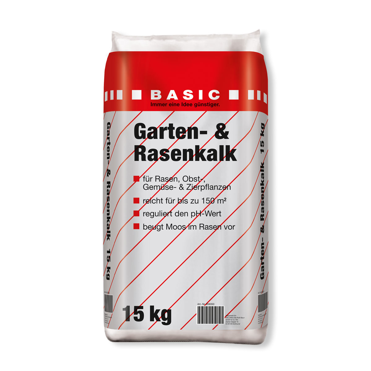 Basic Garten- und Rasenkalk 15 kg