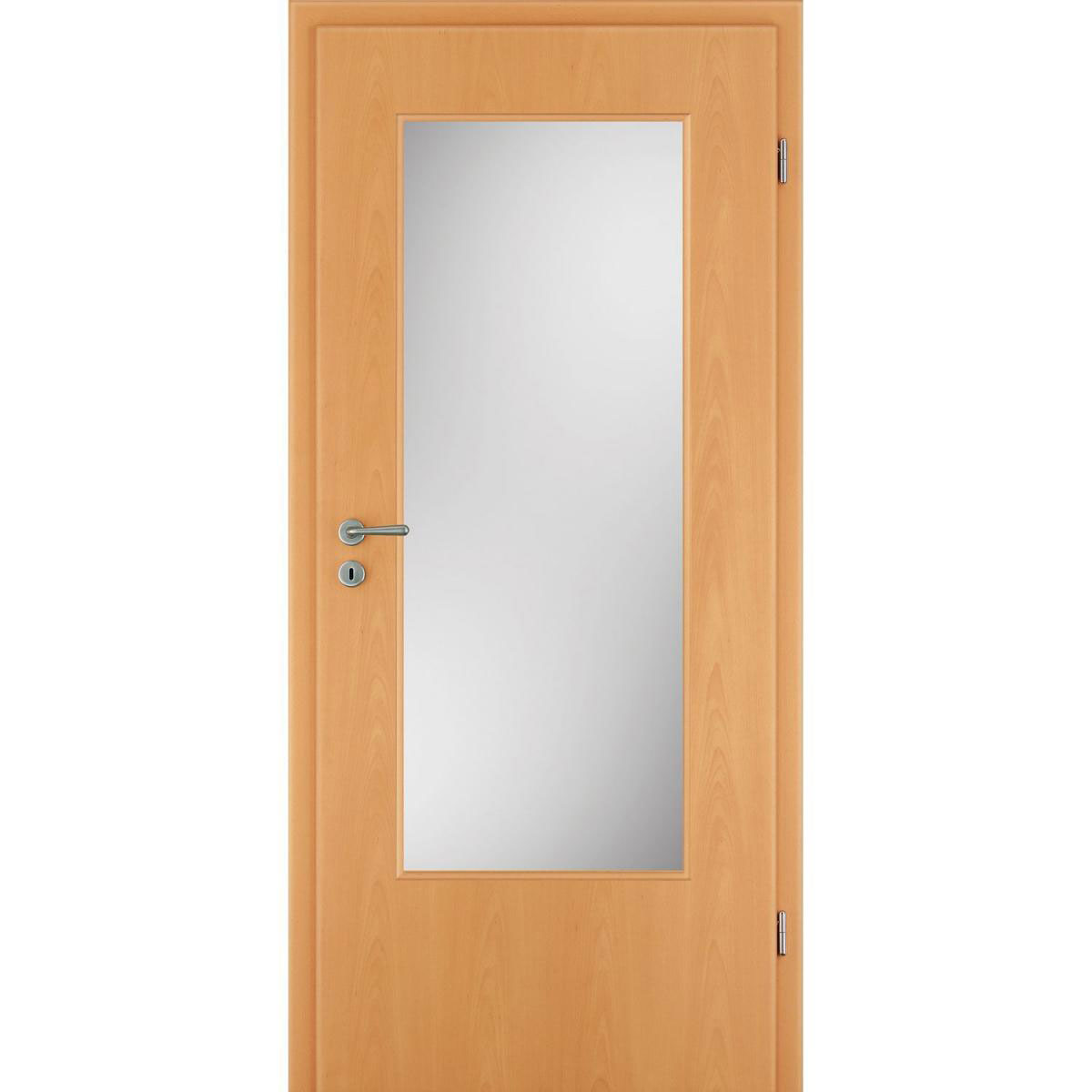 Borne Zimmertür CPL Buche mit Lichtausschnitt 86 x 198,5 cm DIN rechts