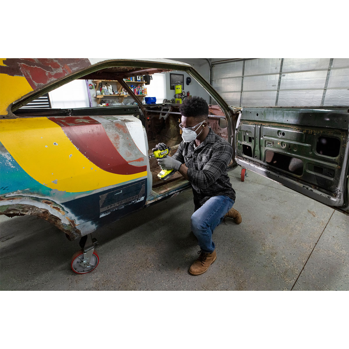 Ryobi  18V Akku-Geradschleifer RDG18C-0 solo Bild 8