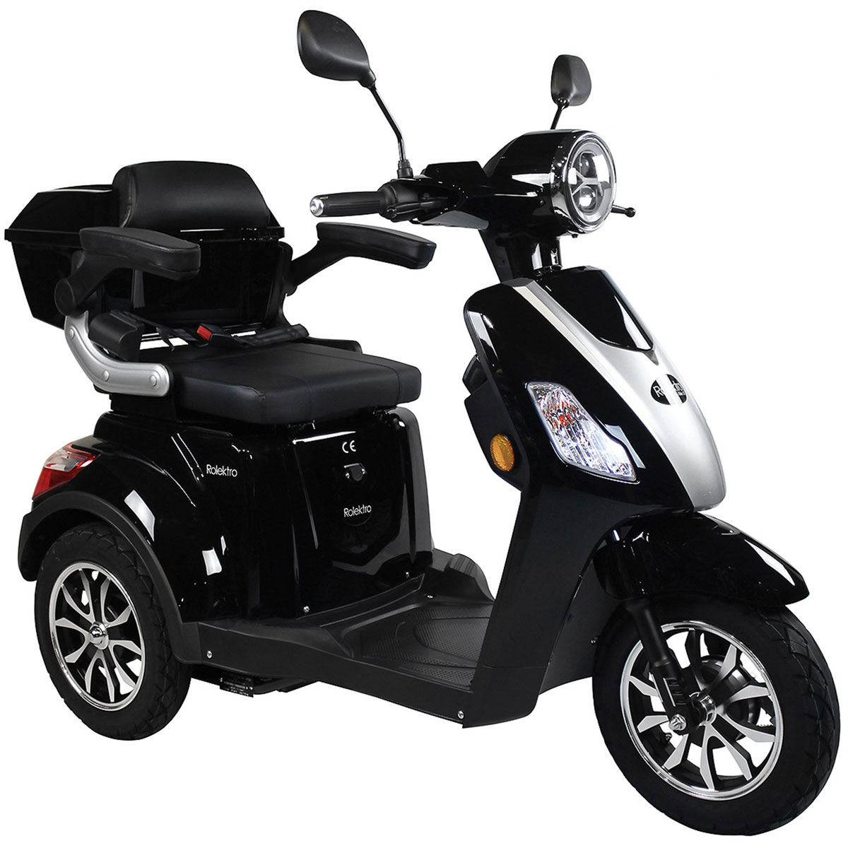 Rolektro E-Dreiradroller „25 V.3“ 1000 W, schwarz