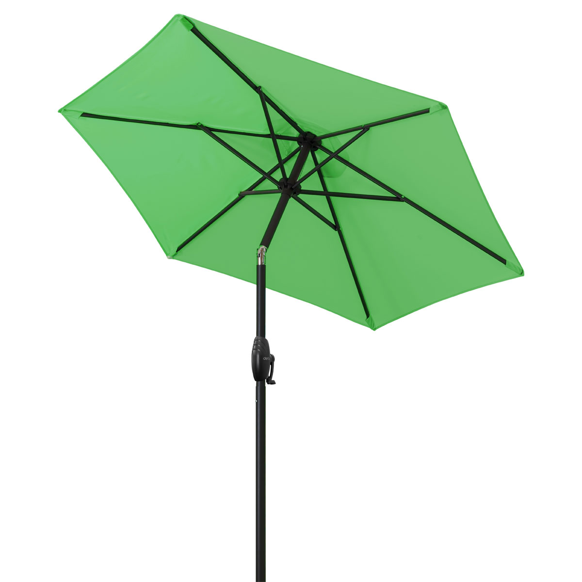 Doppler Kurbelschirm Basic Lift Neo 180 180 cm 6-teilig mit Höhenverstellung apfelgrün Bild 2