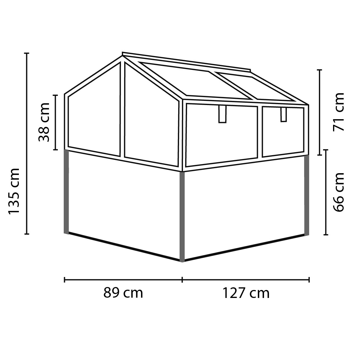 Vitavia  Frühbeet Zola ESG alu Bild 9