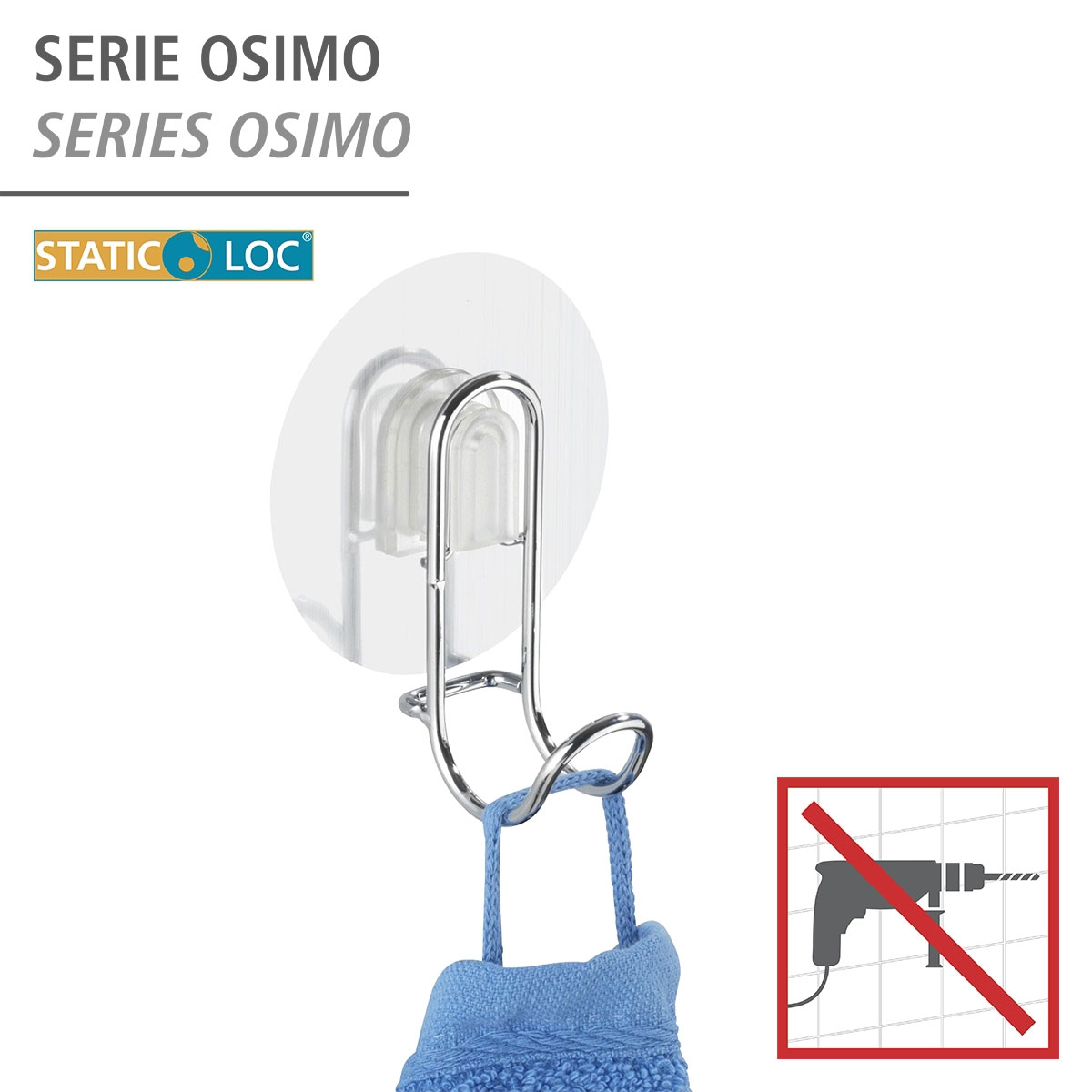 Wenko Static-Loc Wandhaken Osimo Bild 2