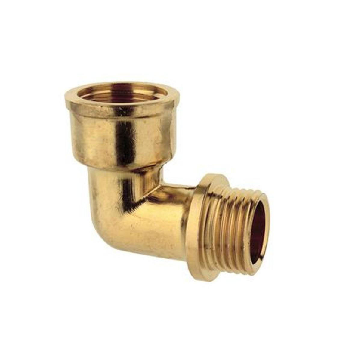 Kirchhoff 90-Winkel ¾ IG x ¾ AG Messing blank