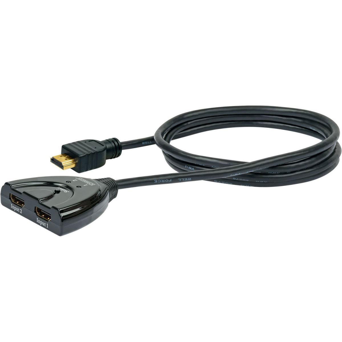 Schwaiger HDMI-Umschalter 2in1 automatisch 0,7 m