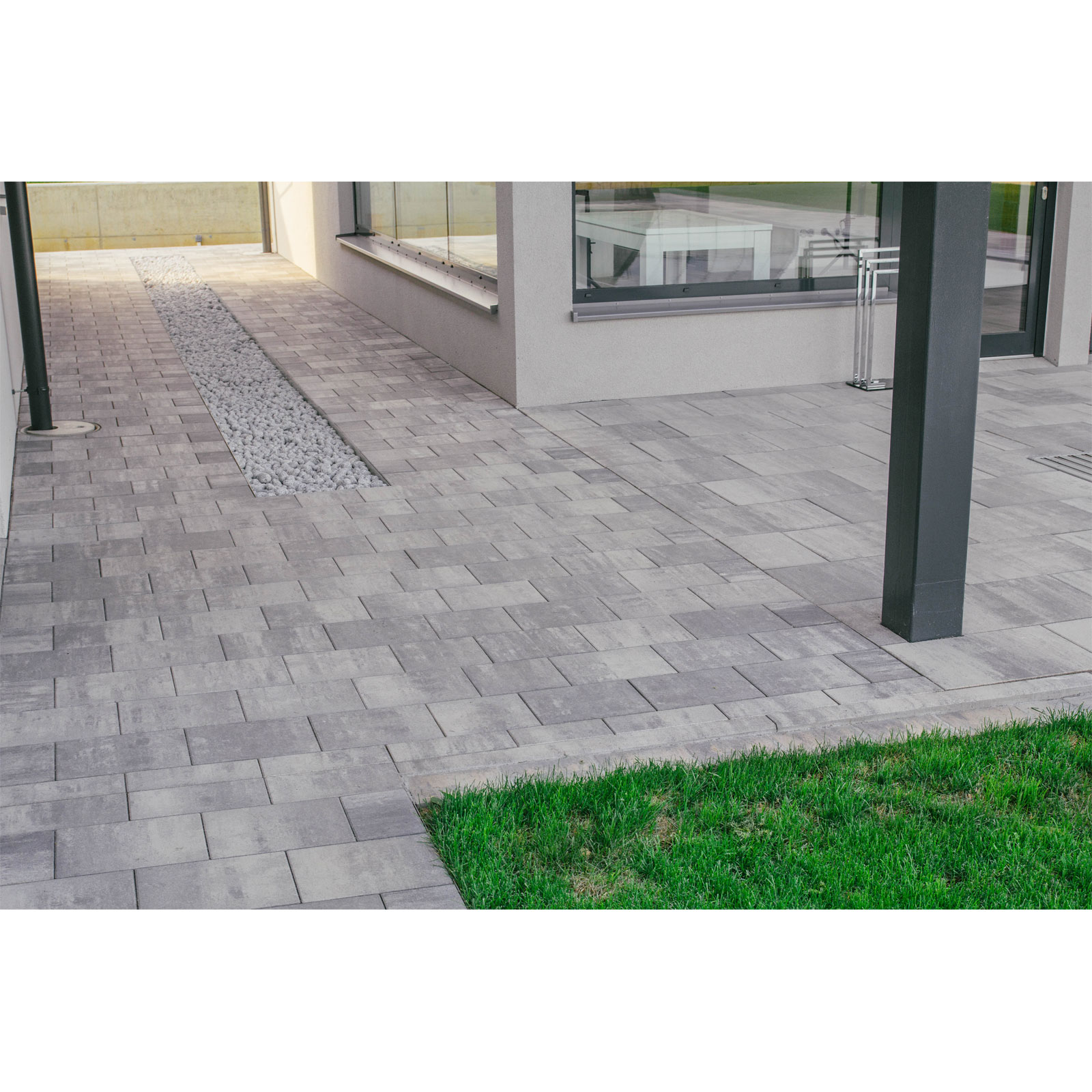 Natursteinmosaik Toskana 22,5 x 15 x 5 cm anthrazit Bild 3