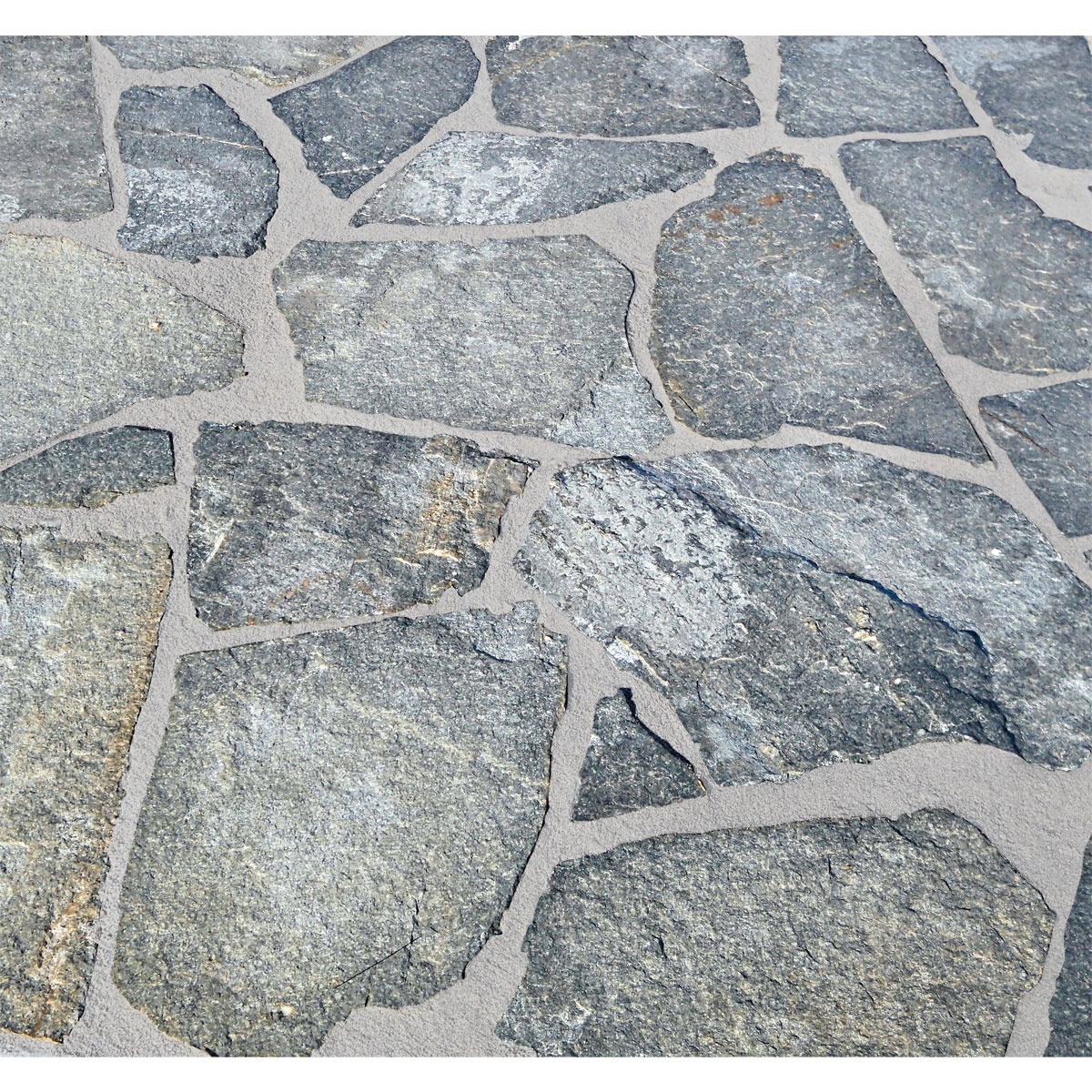 Polygonalplatte Quarzit Grau 1-2 cm Bild 2