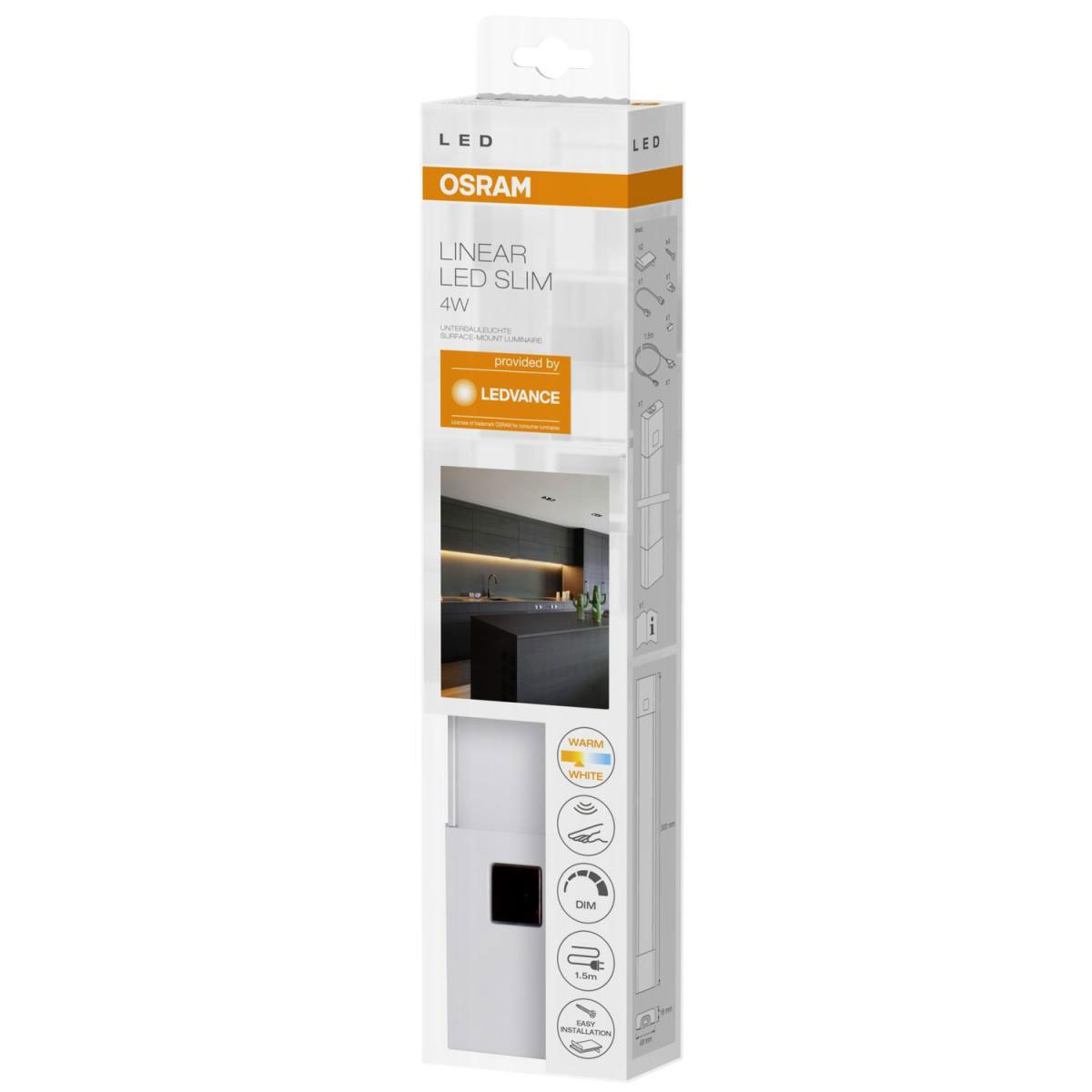 Osram LED-Leuchte Linear Slim 30 x 4,9 x 1,8 cm grau Bild 2