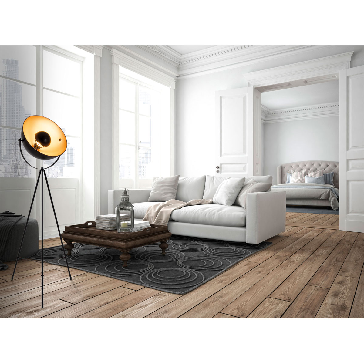 näve Dreibein-Stehleuchte Bernice schwarz Bild 5