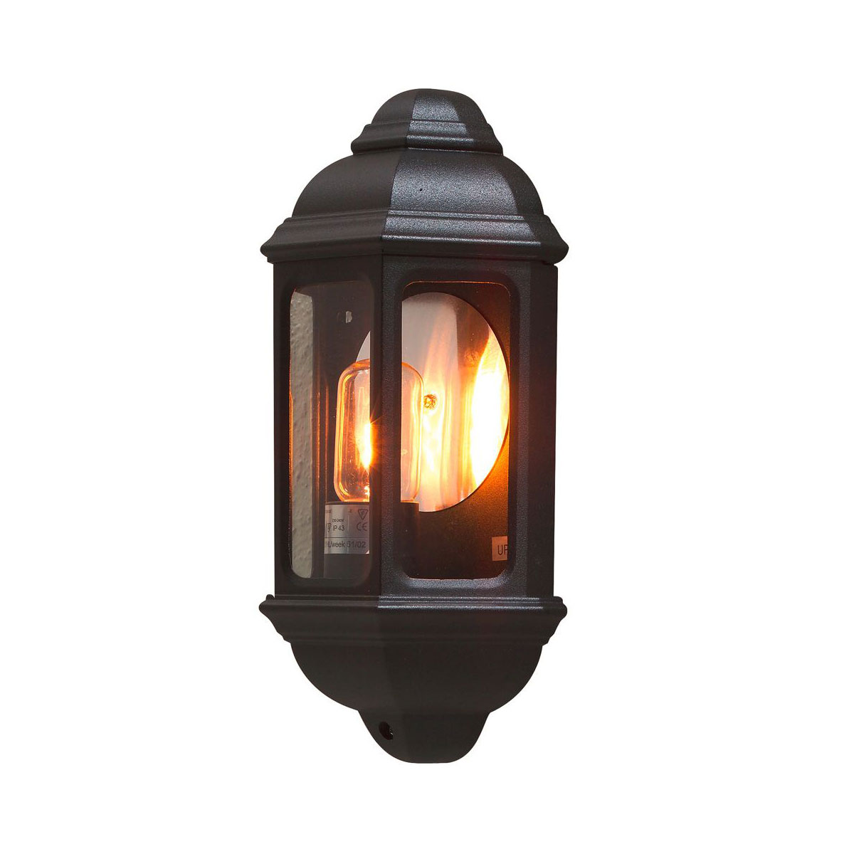 Konstsmide Außenwandleuchte Cagliari schwarz
