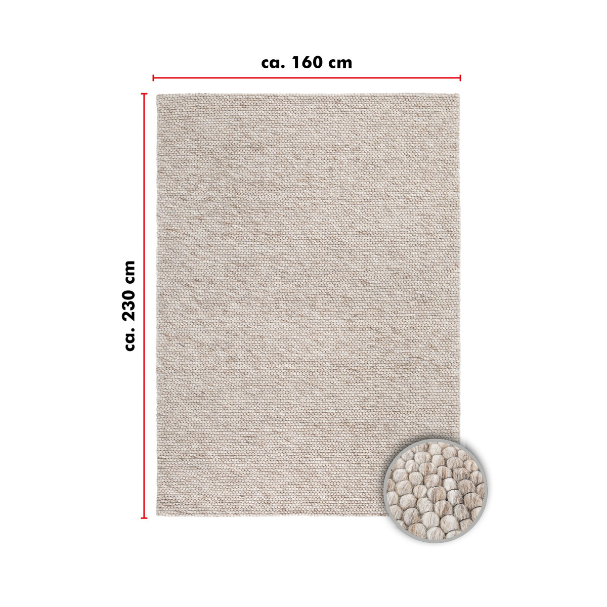 Barbara Becker  Teppich BB Brave beige natur 160 x 230 cm Bild 10