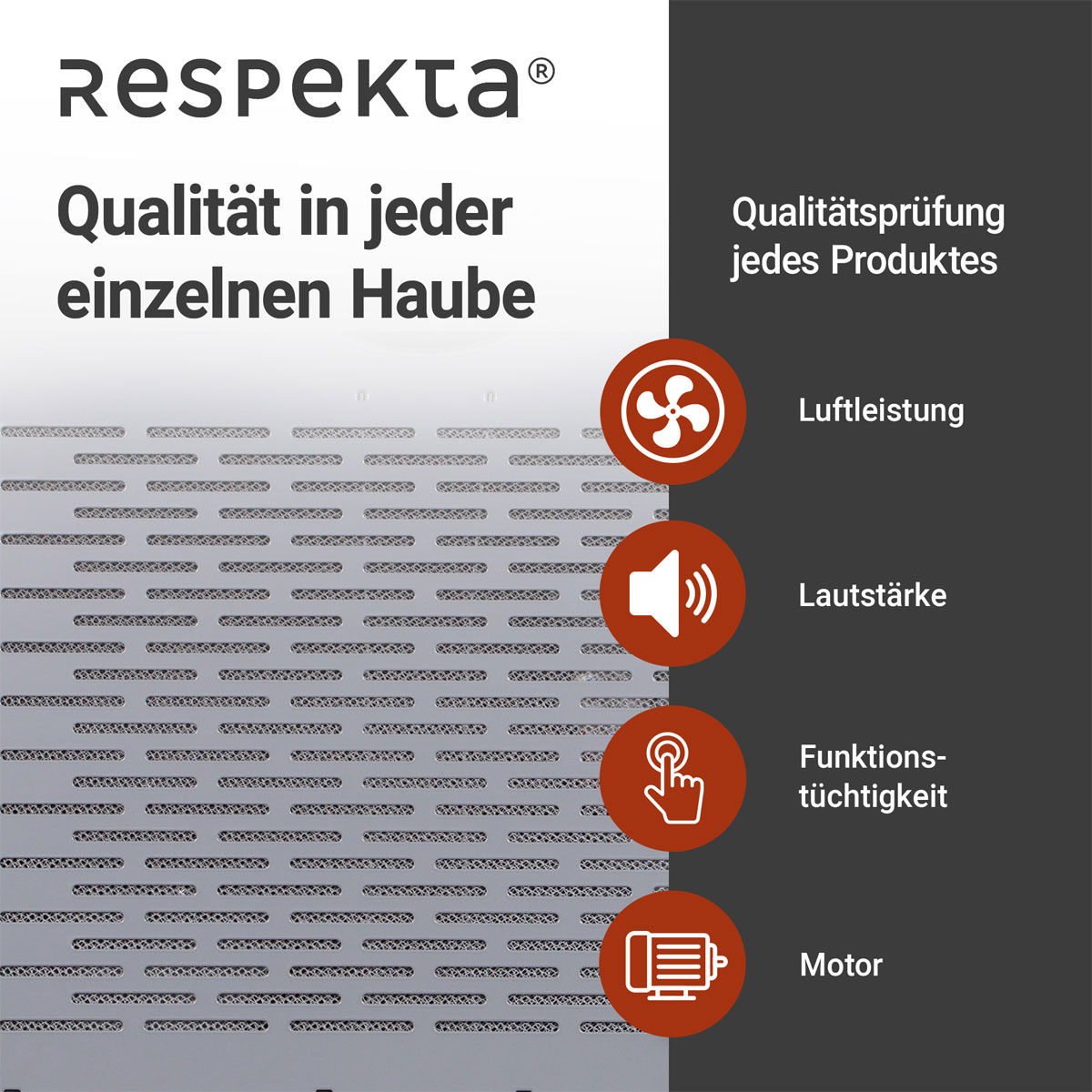 Respekta Suna Unterbauhaube DH640IXL 60 cm Edelstahl Bild 14