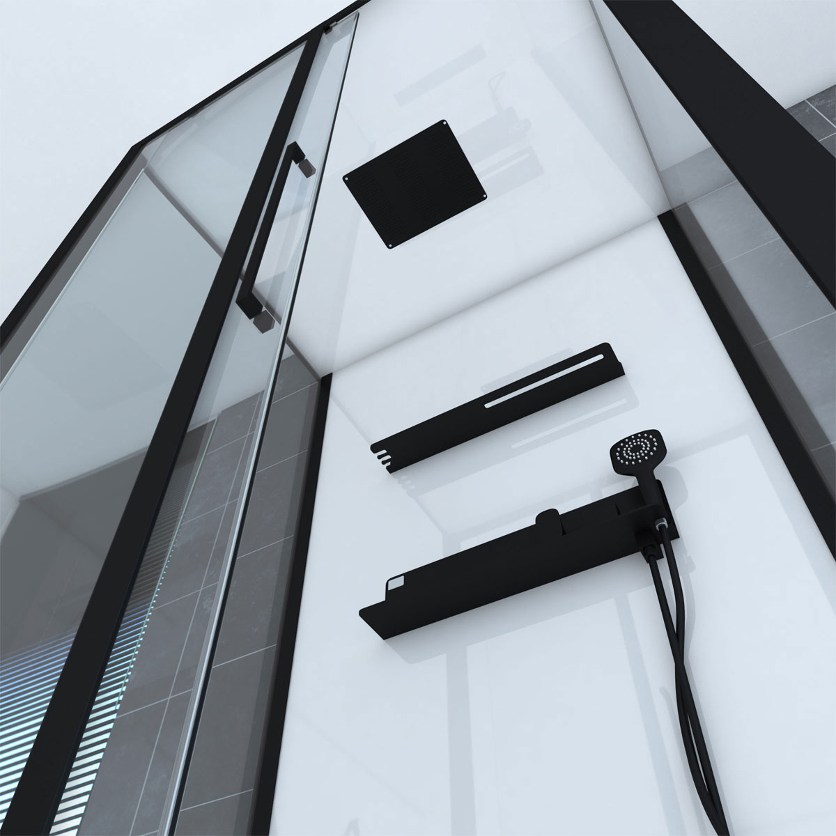 Aurlane Komplettdusche Phantom 3 90 x 115 x 215 cm Bild 3