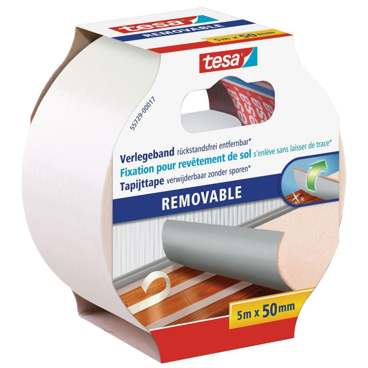 Tesa Verlegeband ohne Rückstände 5 m Bild 2