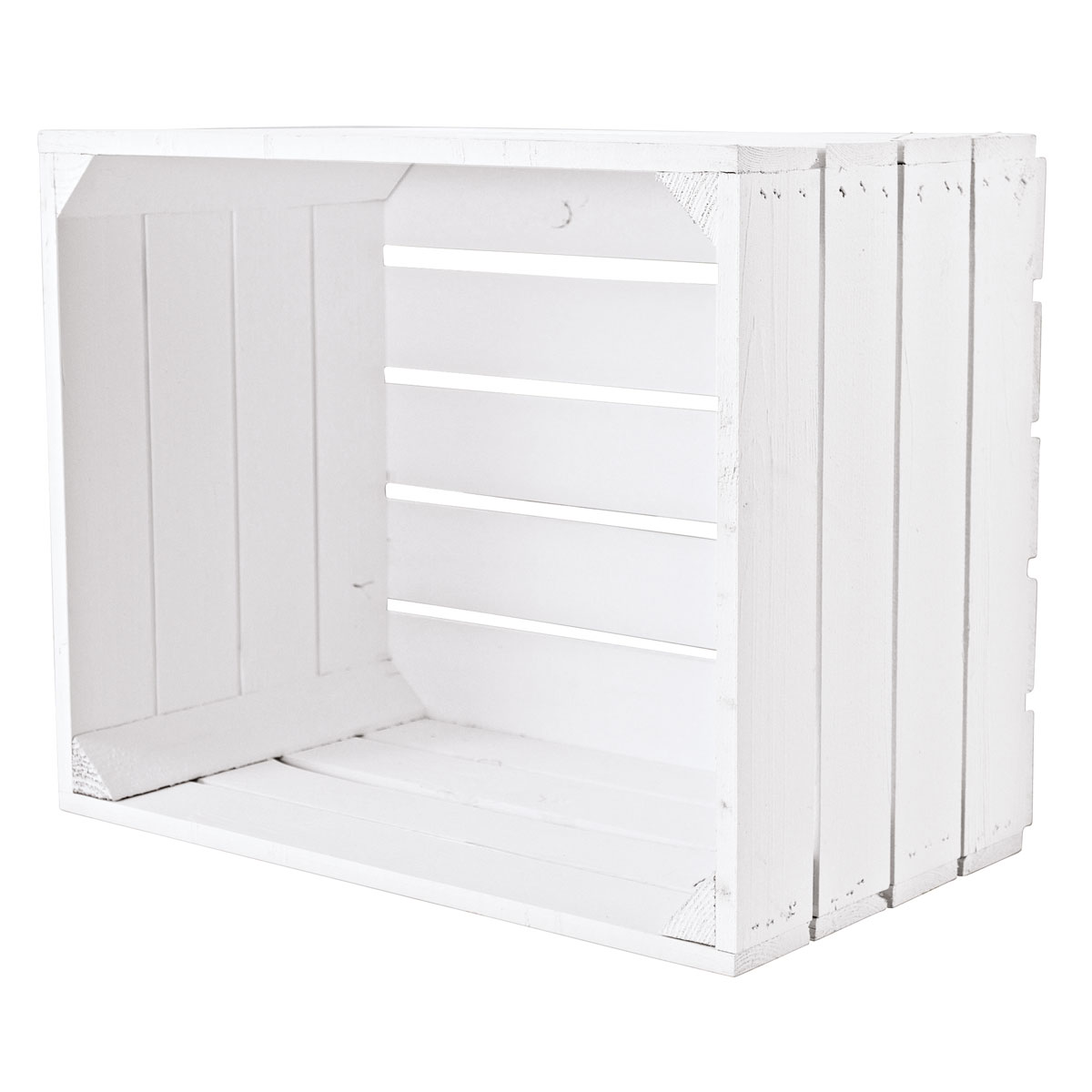 Holzkiste weiß 50 x 40 x 30 cm