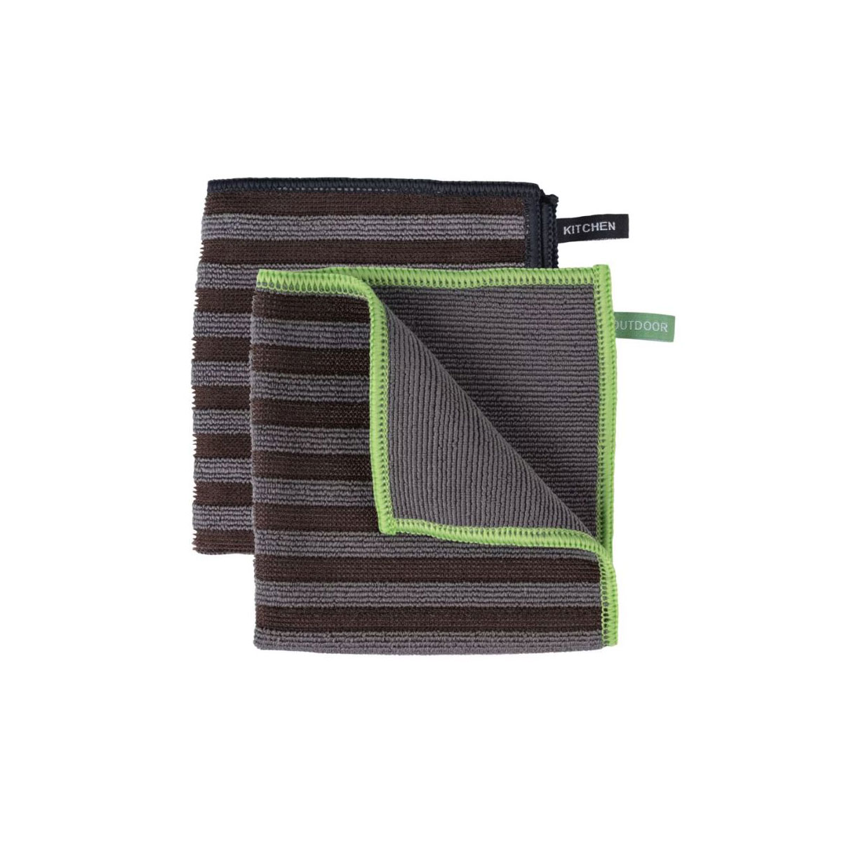 Wenko Mikrofasertuch Mod. Migro, 2er schnelltrocknend, mit zwei verschiedenen Seiten Bild 1