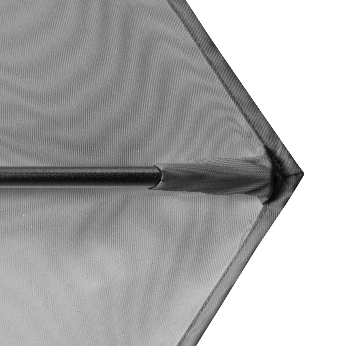 Doppler Kurbelschirm Basic Lift Neo 180 180 cm 6-teilig mit Höhenverstellung anthrazit Bild 6