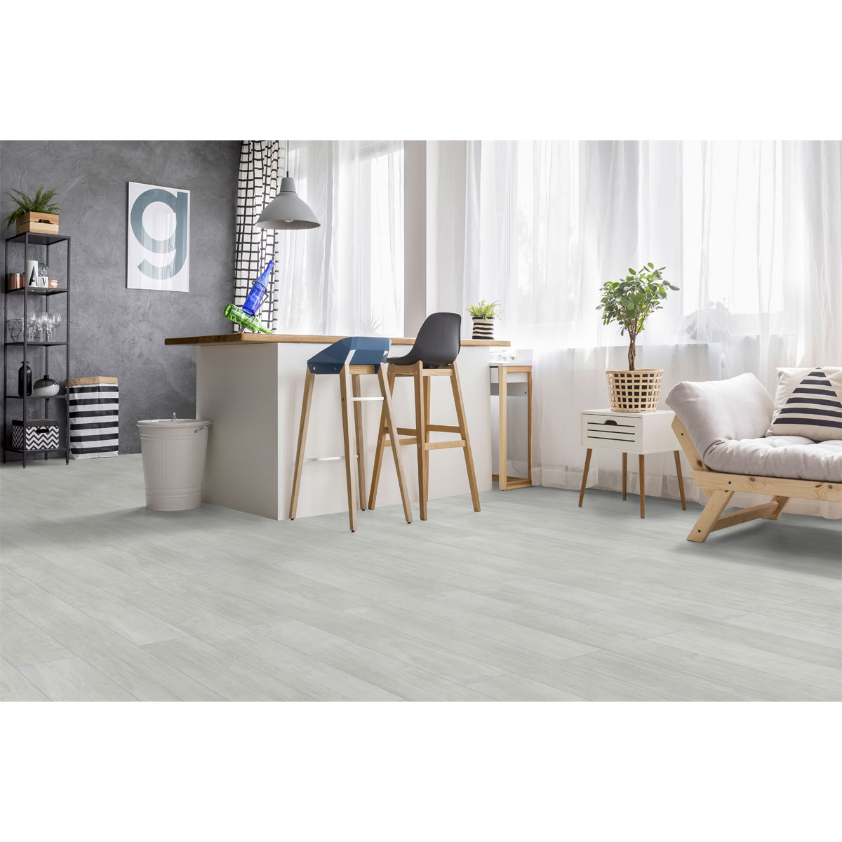 Classen  Vinylboden Green Vinyl Pinie weiss 1290 x 173 x 4 mm Bild 6