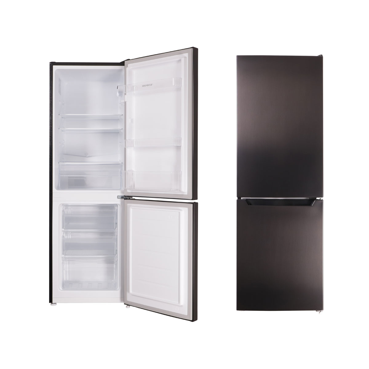 Respekta Stand- Kühl-Gefreierkombination, Farbe: Black Steel Bild 3