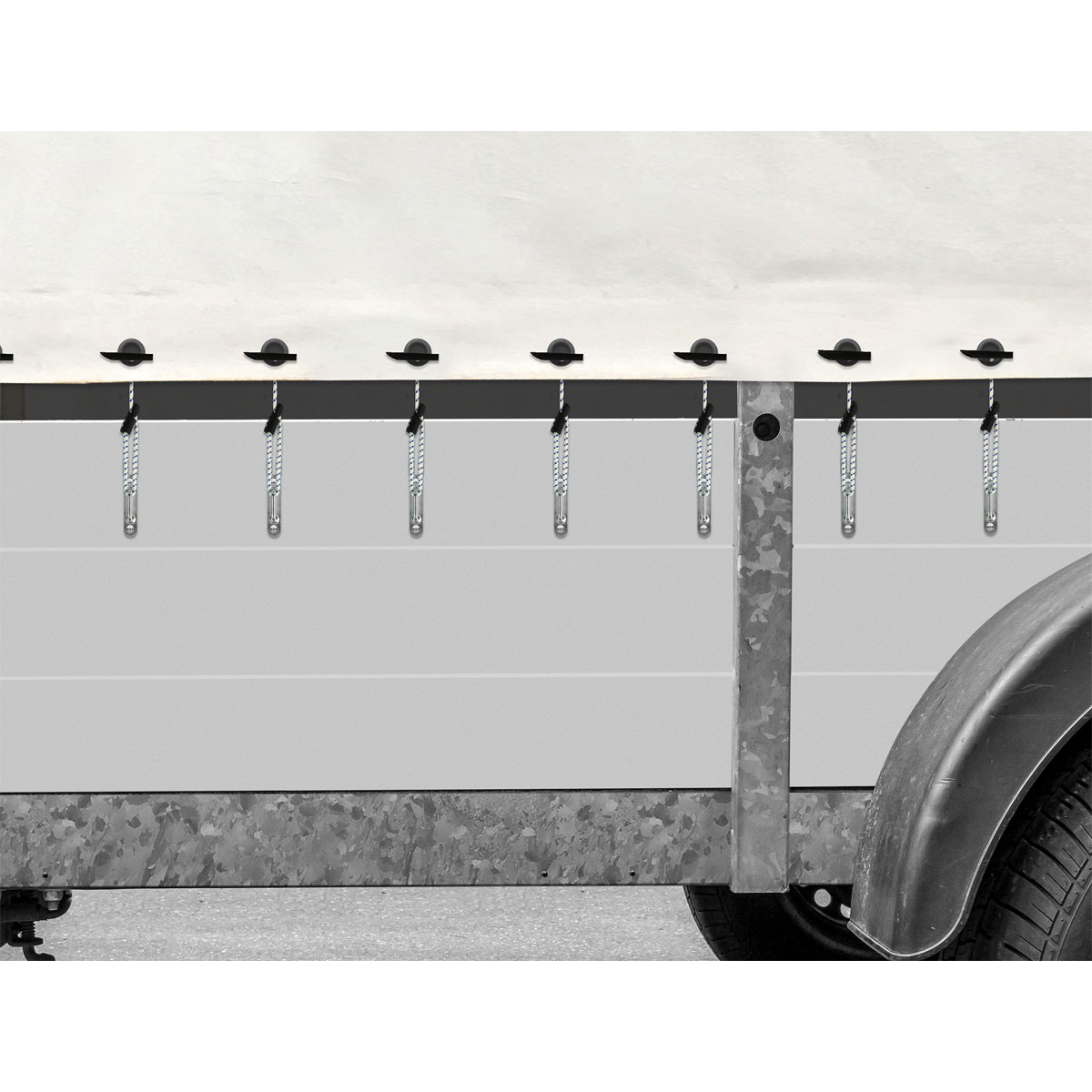 LAS 10674 Planenspanner mit Klapphülse 4- teilig  Bild 2