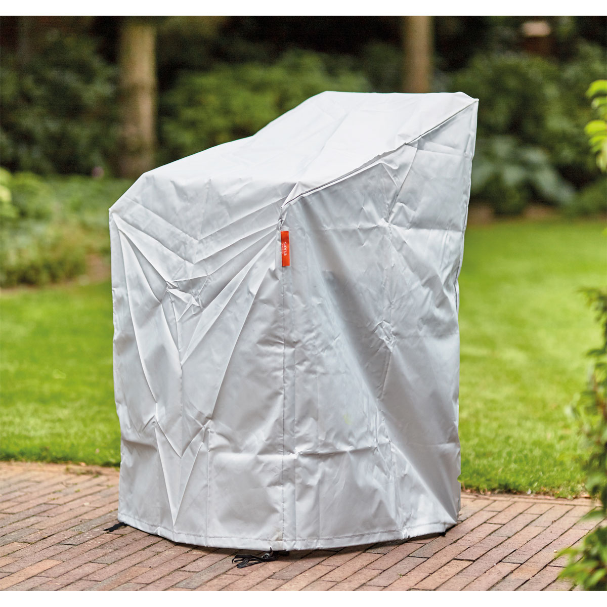 Siena Garden Schutzhülle AquaShield für Stapelstühle 67 x 67 x 80/110 cm hellgrau Bild 4