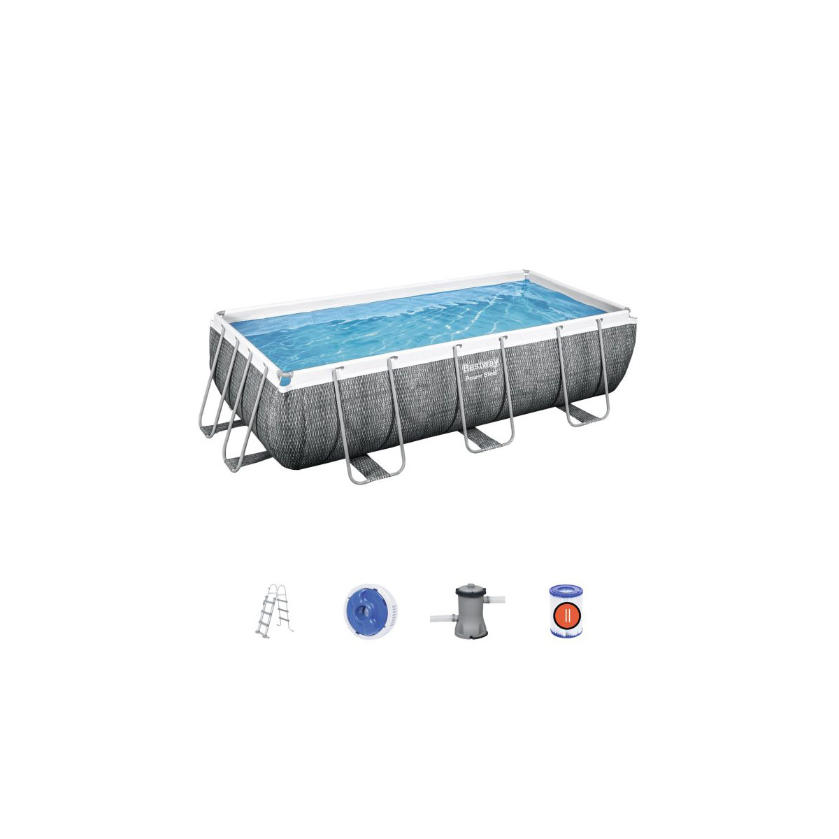 Bestway ® Power Steel™ Frame Pool Set mit Filterpumpe 404 x 201 x 100 cm Bild 2