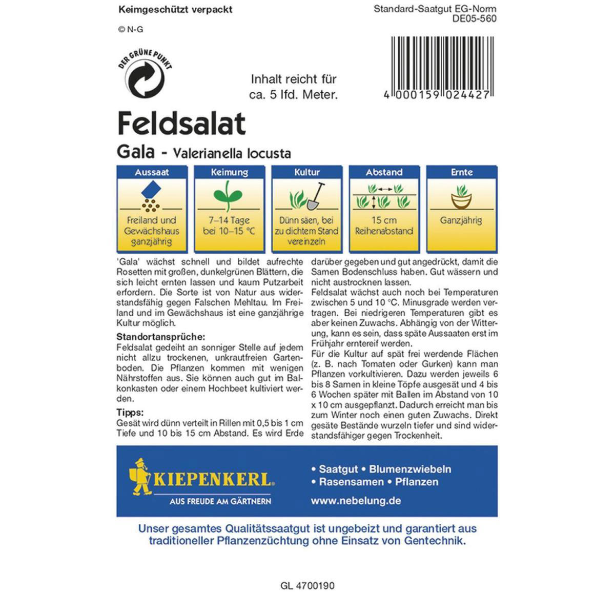 Kiepenkerl Feldsalat Gala Profi-Line Bild 2