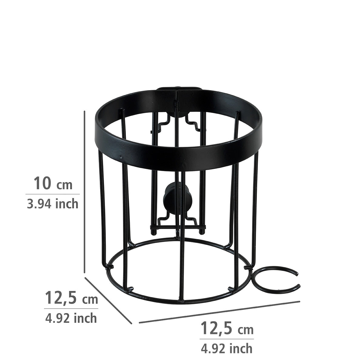 Wenko Haartrocknerhalter Classic Plus Black Bild 5