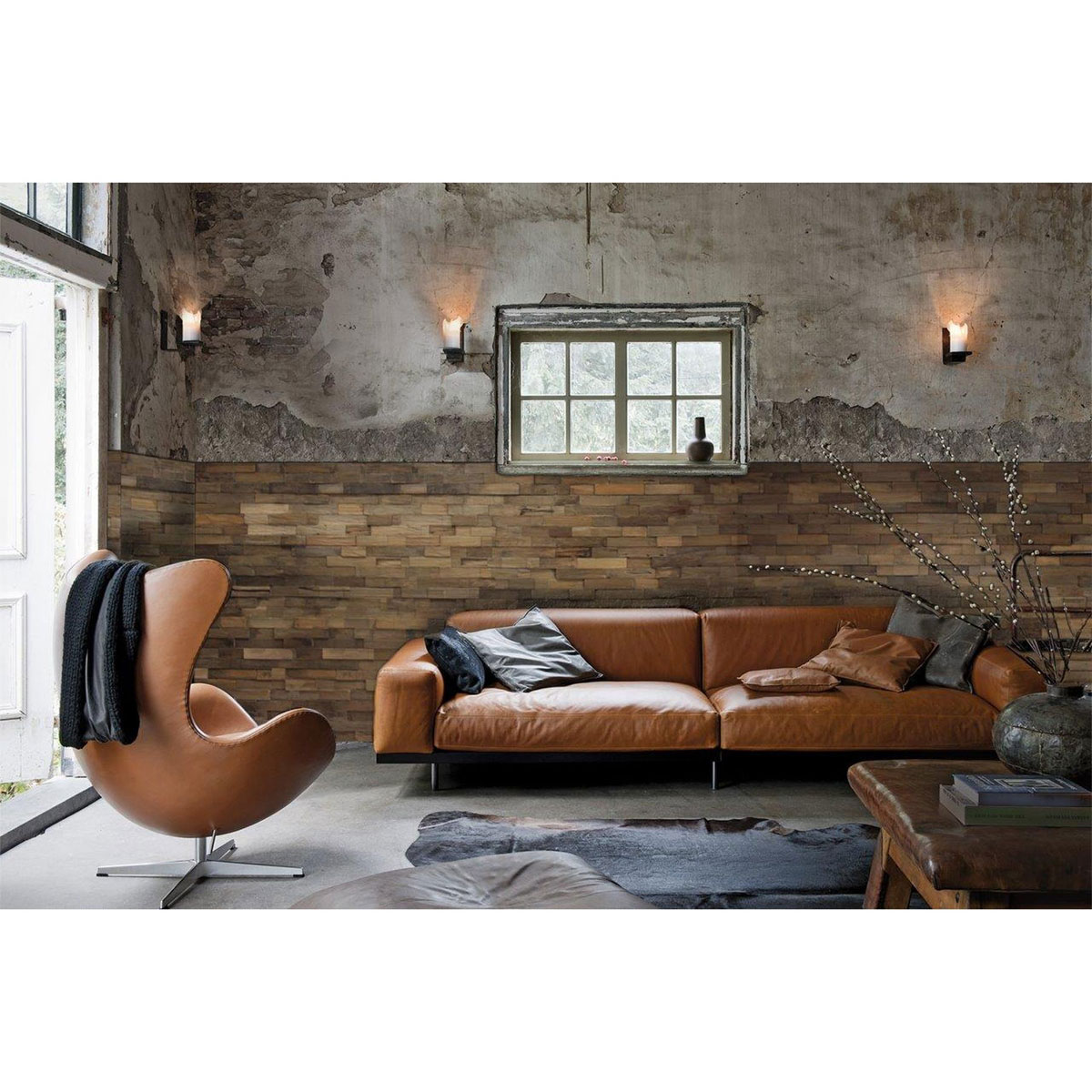 Indo Wandverkleidung Teak Charred 10er-Set Bild 4