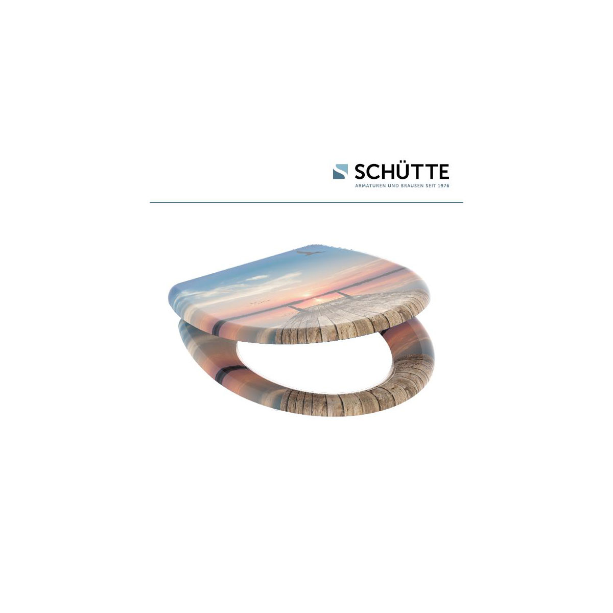Schütte Duroplast WC-Sitz SUNSET SKY mit Absenkautomatik und Schnellverschluss Bild 8