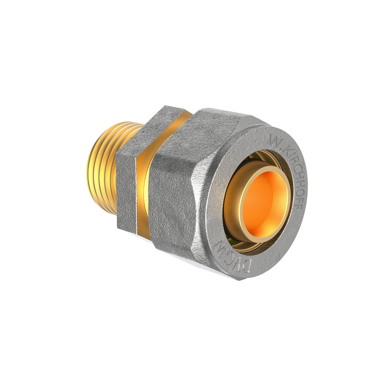 Kirchhoff Übergangsstück 16 mm x ½ AG Klemmfitting für MSVR Bild 1