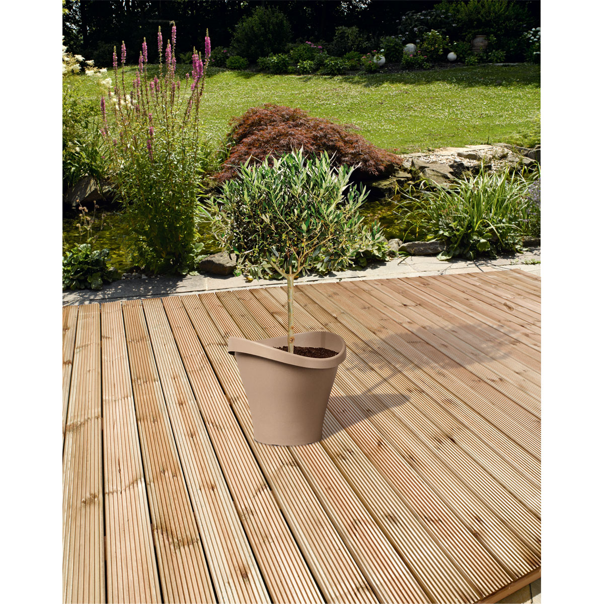 Kiefer-Terrassendiele zweiseitig genutet 200 x 14,6 x 2,6 cm Bild 7