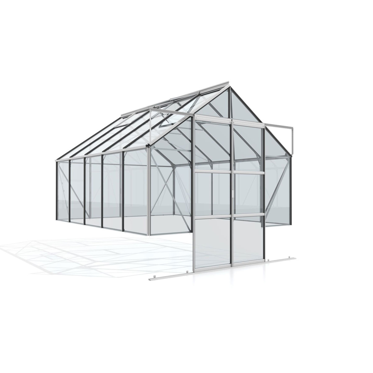 Vitavia Gewächshaus Cassandra 8300 8,3m² silber Bild 1