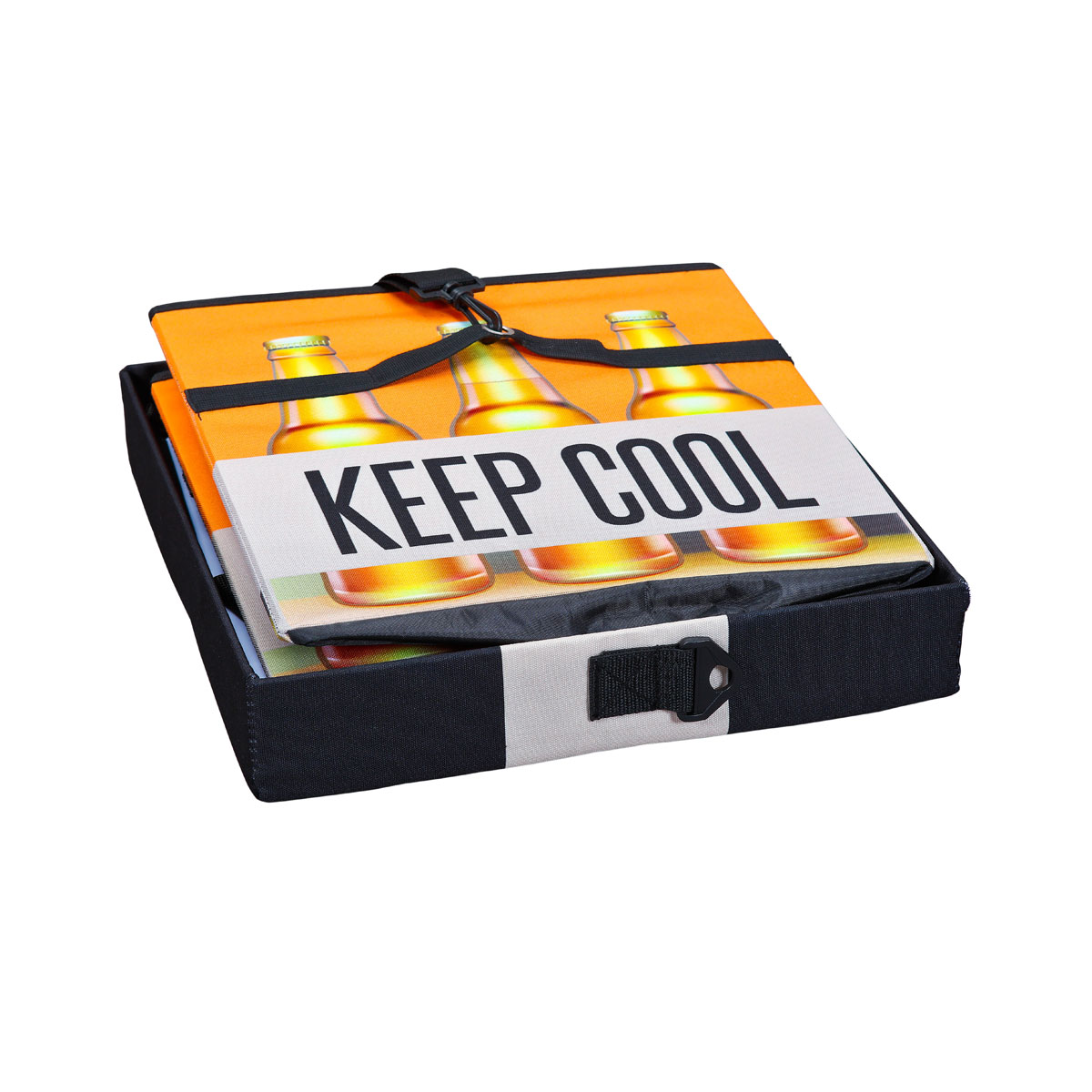 Inter Link Faltkiste „Fanbox II“, Bier, 37x36x37 cm Bild 1