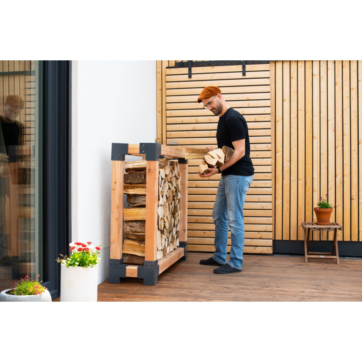 Westmann Kaminholzregal Michel L 40x138x120 cm Bild 6