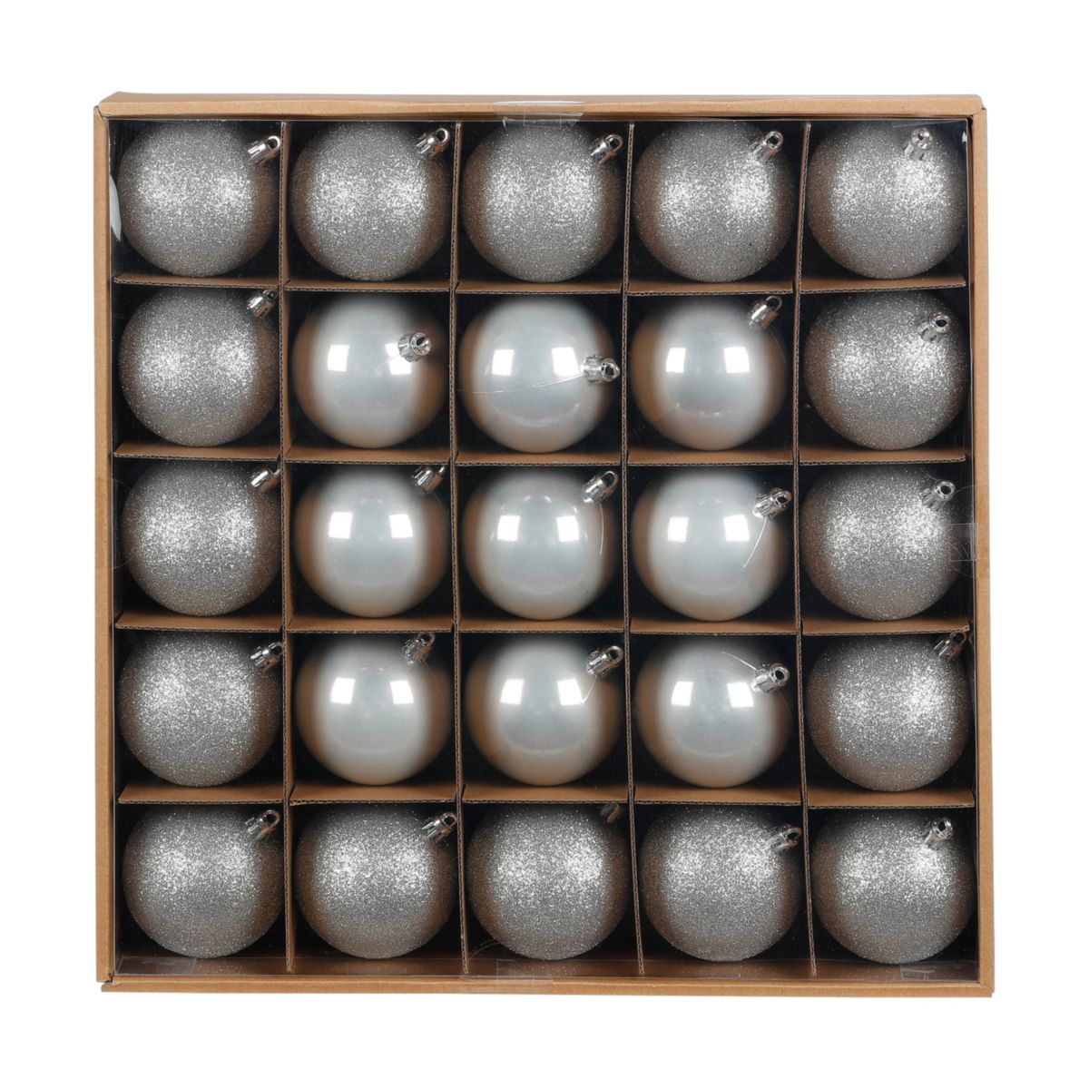 Kugelset 7cm Winter Silver