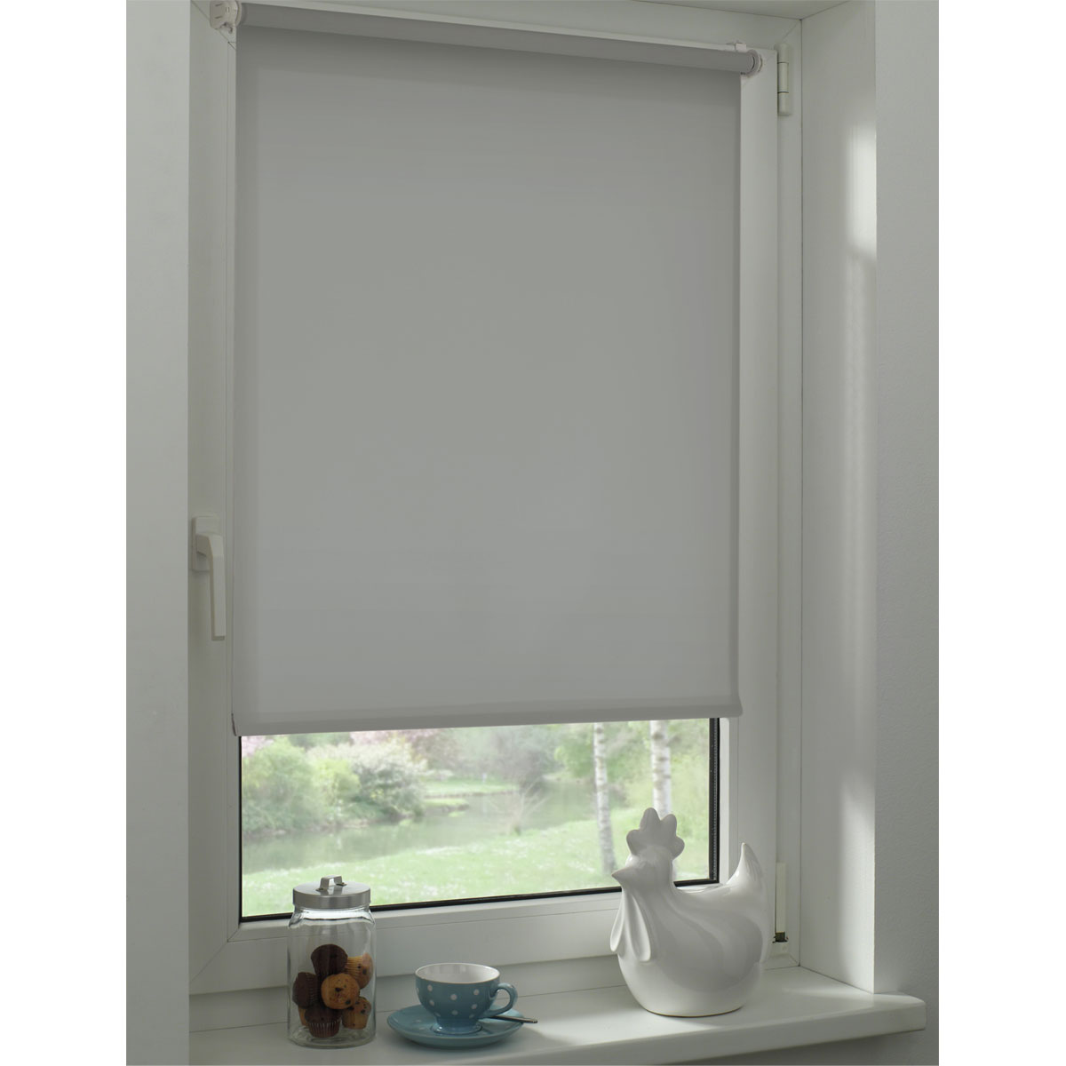 Gardinia Easyfix Rollo Uni 60 x 150 cm steingrau Bild 8